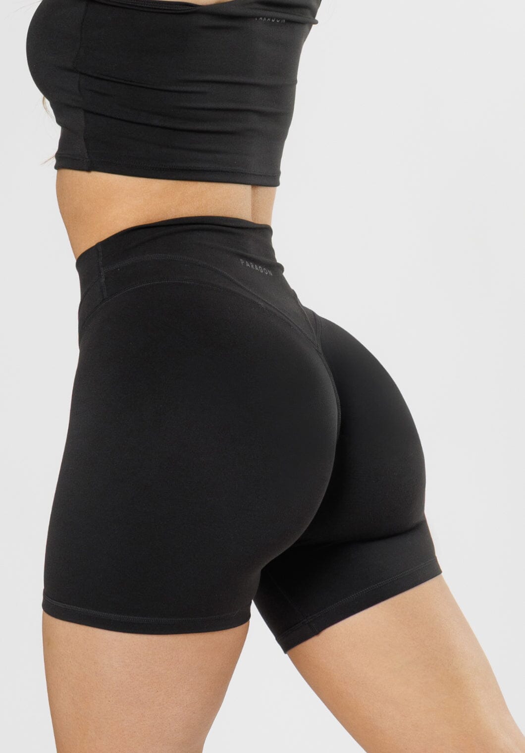 Reluna Icon Sculptseam® Plus Short 5” Black Shorts Paragon Fitwear 