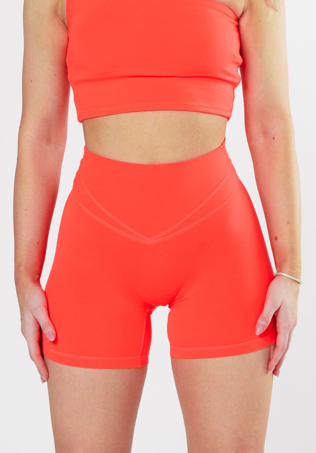 Reluna Icon Sculptseam® Plus Short 5” Hibiscus Shorts Paragon Fitwear 