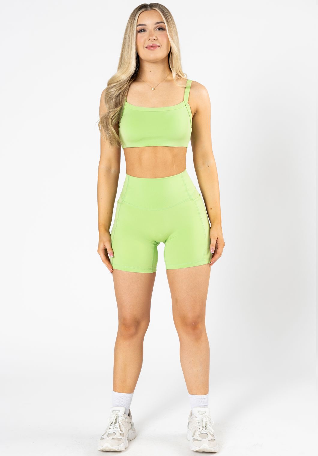 Reluna™ Empower Sculptseam® Pocket Short 6” Lime Shorts Paragon Fitwear 