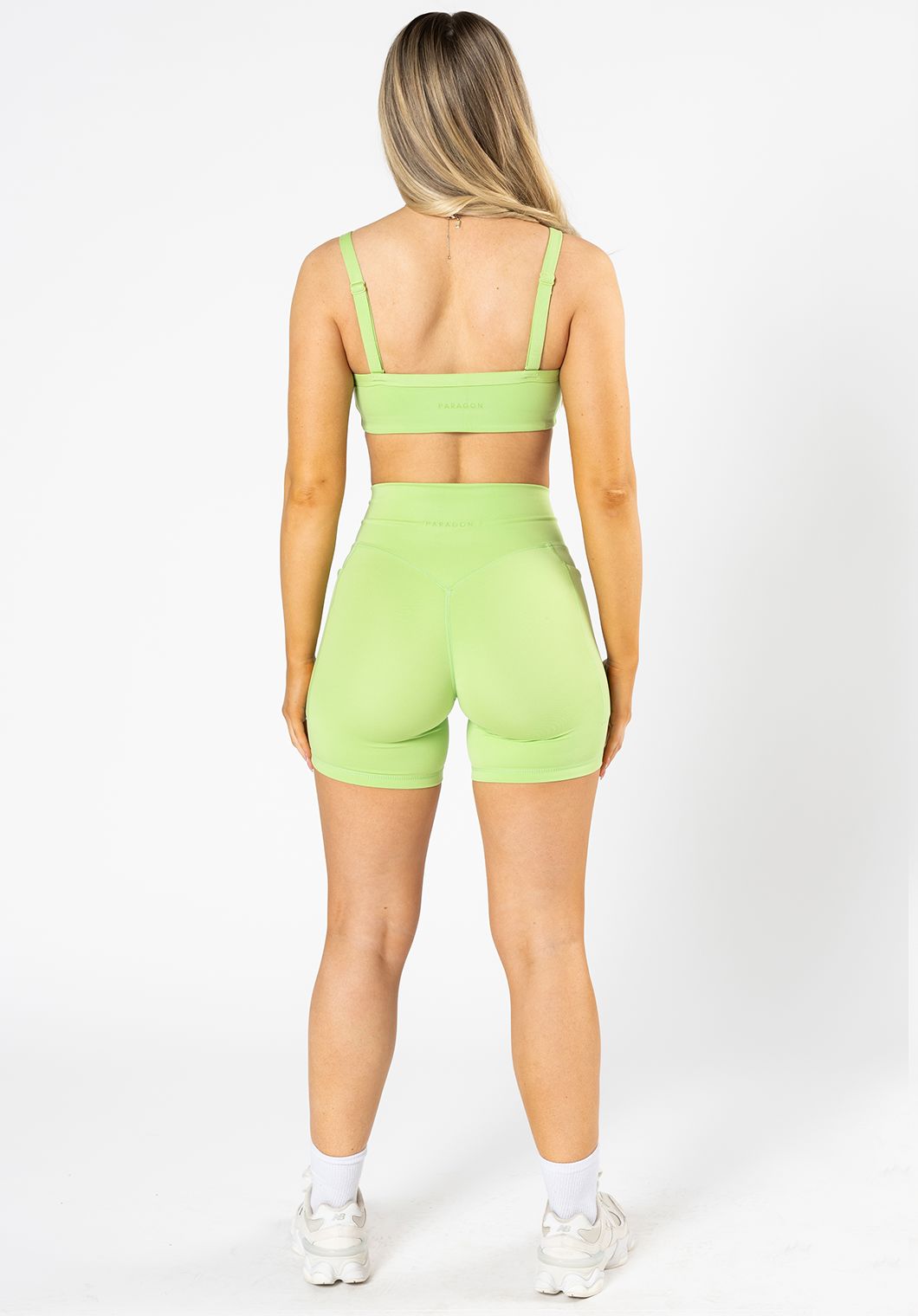 Reluna™ Empower Sculptseam® Pocket Short 6” Lime Shorts Paragon Fitwear 