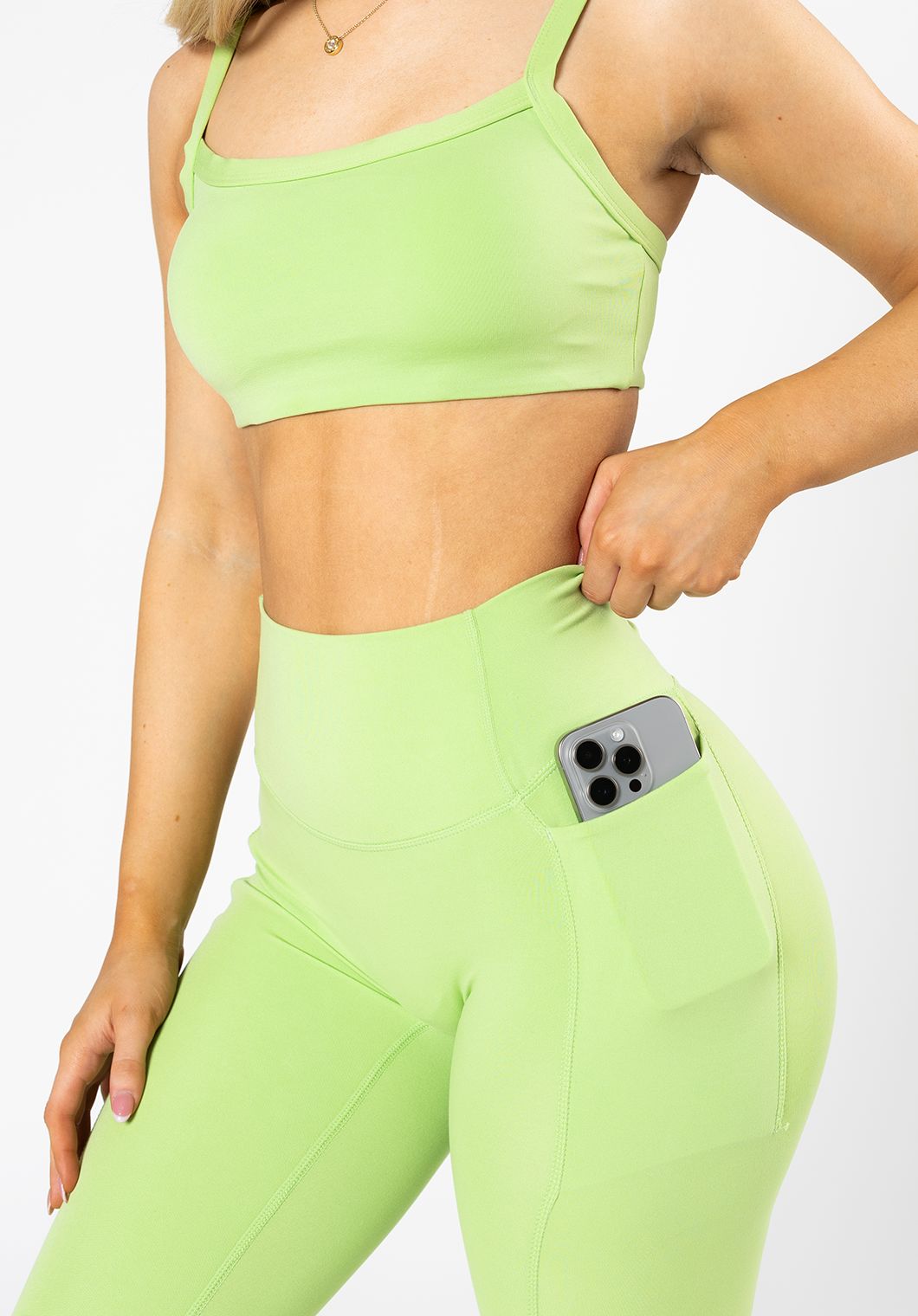 Reluna™ Empower Sculptseam® Pocket Legging Lime Leggings/Joggers Paragon Fitwear 