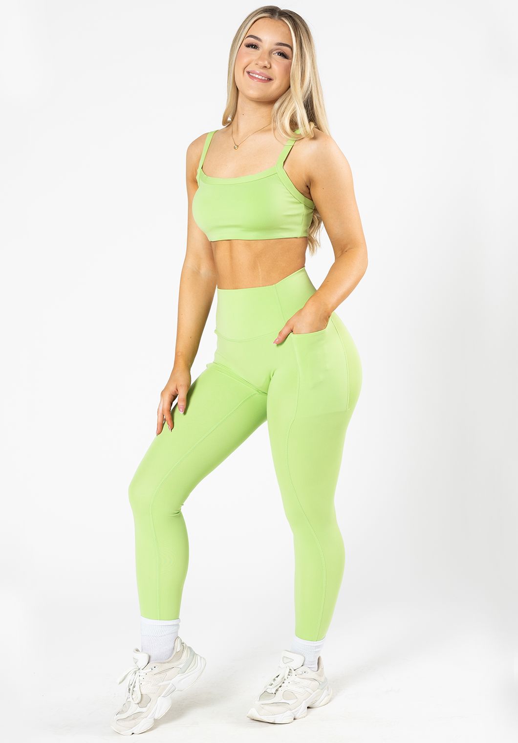 Reluna™ Empower Sculptseam® Pocket Legging Lime Leggings/Joggers Paragon Fitwear 