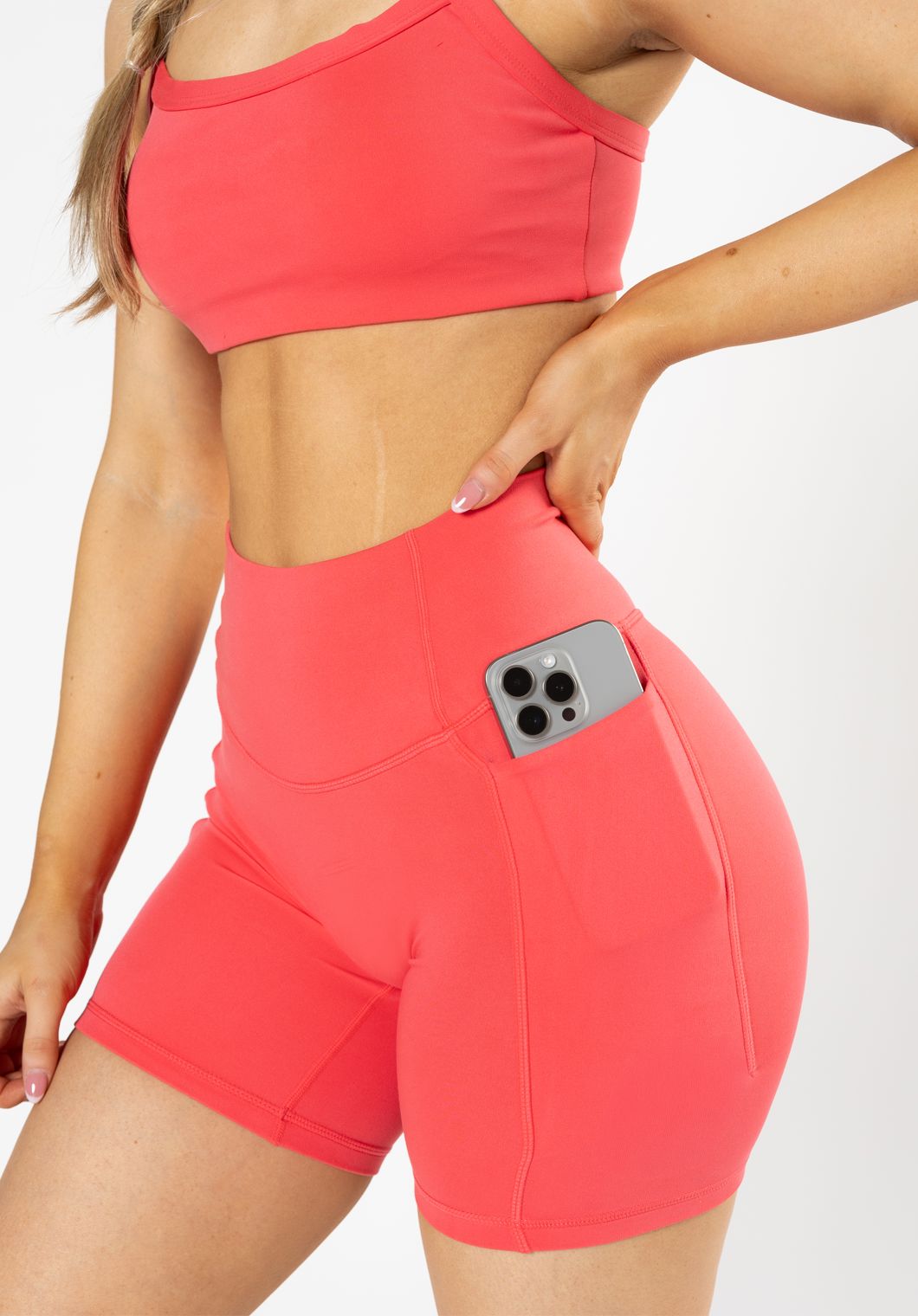 Reluna™ Empower Sculptseam® Pocket Short 6” Spicy Marg Shorts Paragon Fitwear 