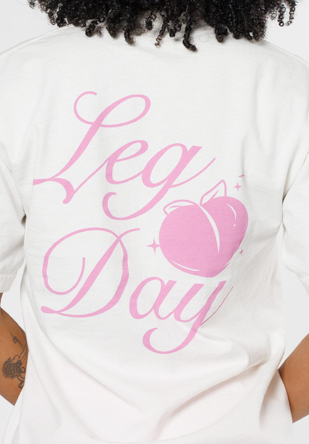 Premium Cotton Leg Day Pump Cover White Tops/Tanks Paragon Fitwear 