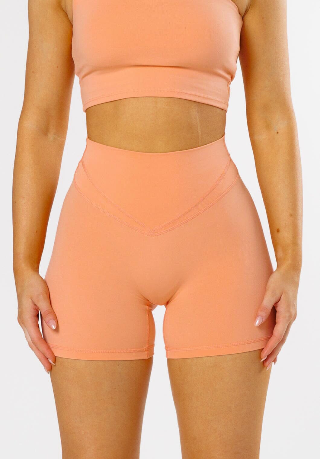 Reluna Icon Sculptseam® Plus Short 5” Guava Shorts Paragon Fitwear 