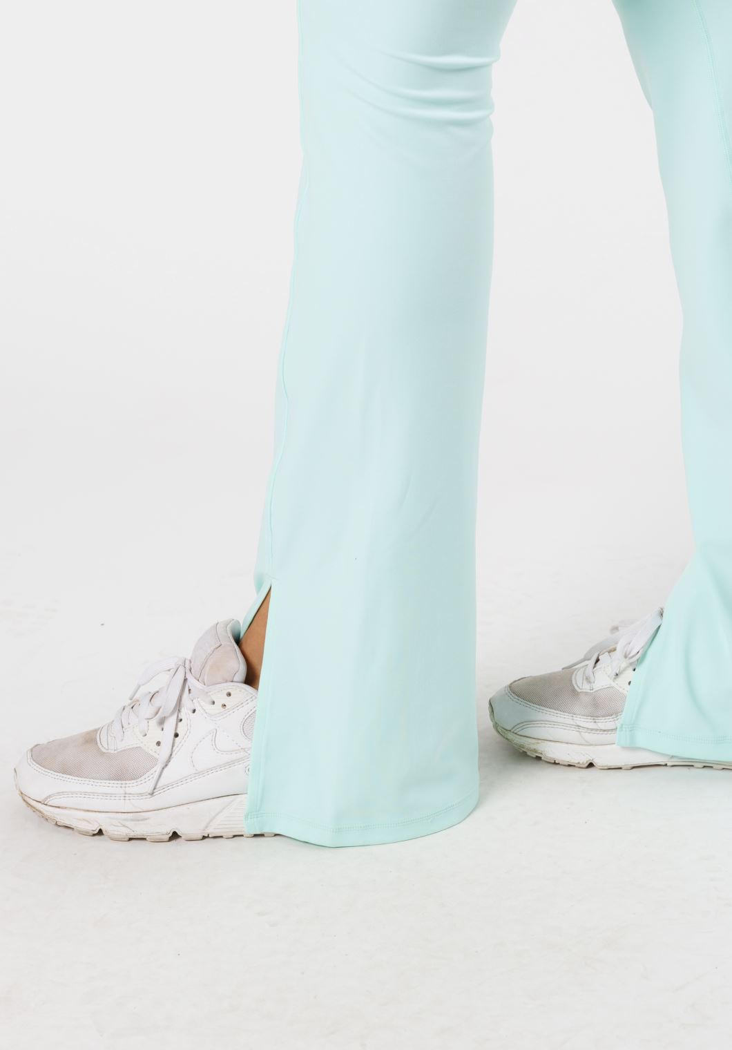 Reluna™ Front Slit Sculptseam® Flare Leggings 34" Pale Jade Leggings/Joggers Paragon Fitwear 