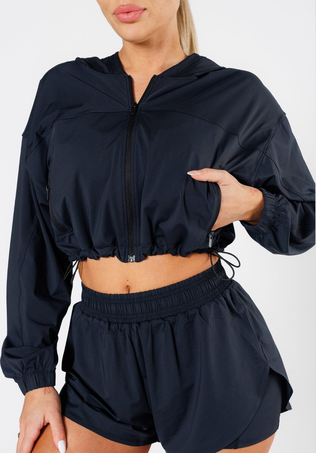 LiteSpeed™ Elevate Windbreaker Black Tops/Tanks Paragon Fitwear 