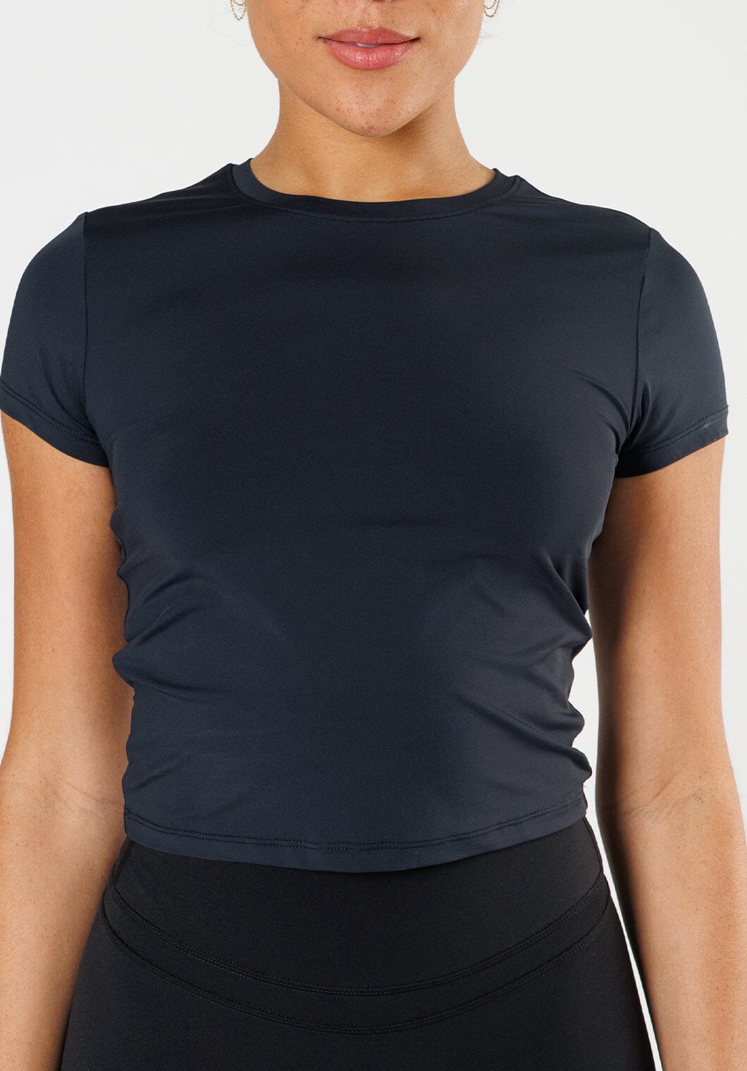LiteSpeed™ Short Sleeve Mid Black Tops/Tanks Paragon Fitwear 
