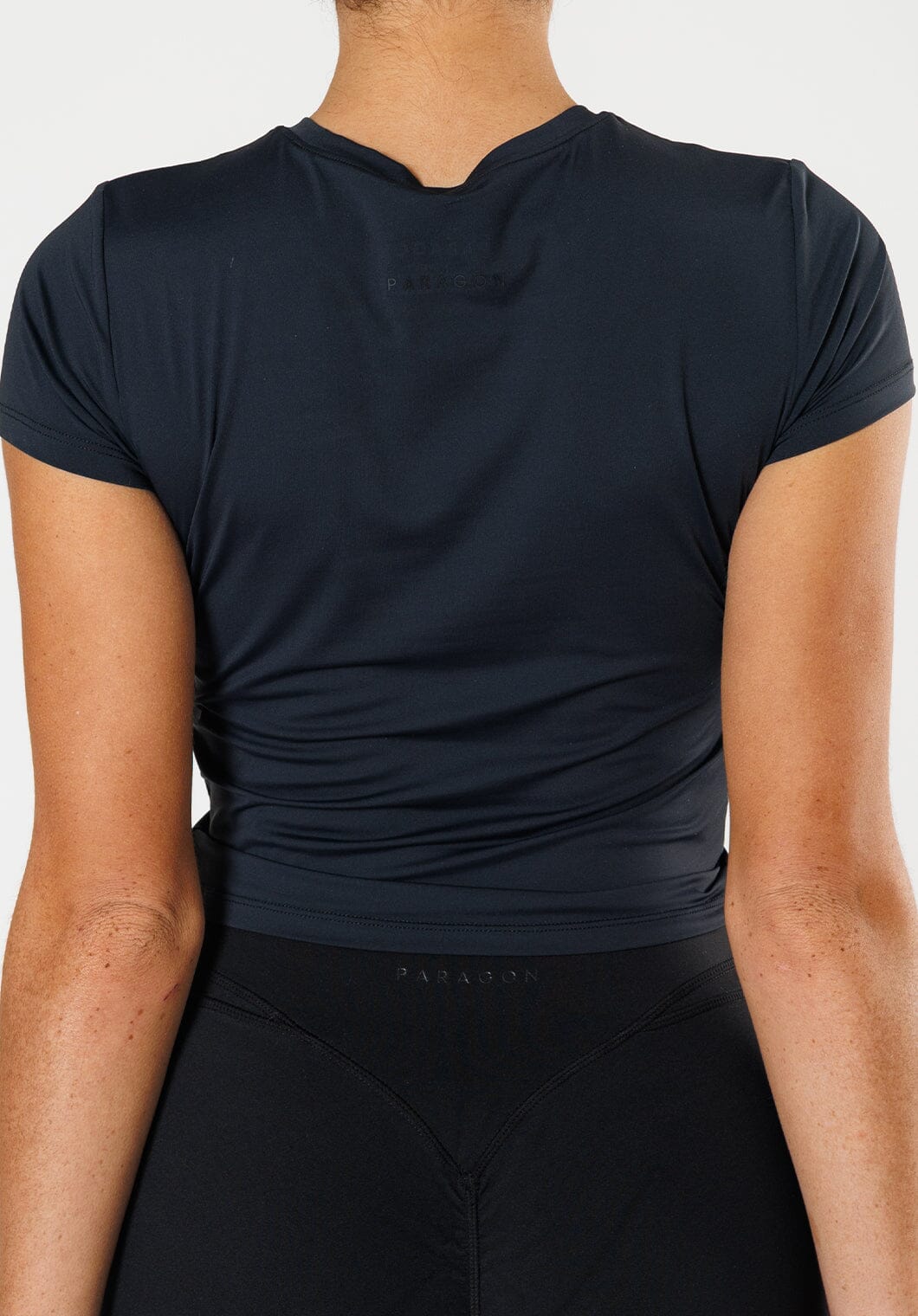 LiteSpeed™ Short Sleeve Mid Black Tops/Tanks Paragon Fitwear 