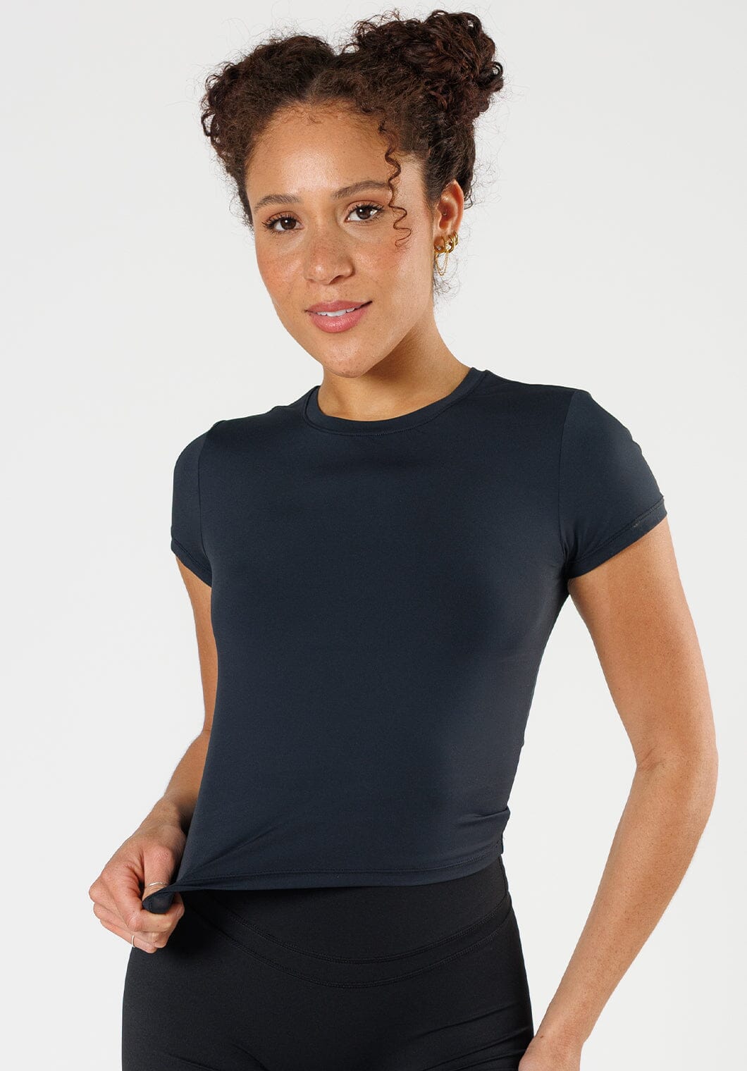 LiteSpeed™ Short Sleeve Mid Black Tops/Tanks Paragon Fitwear 