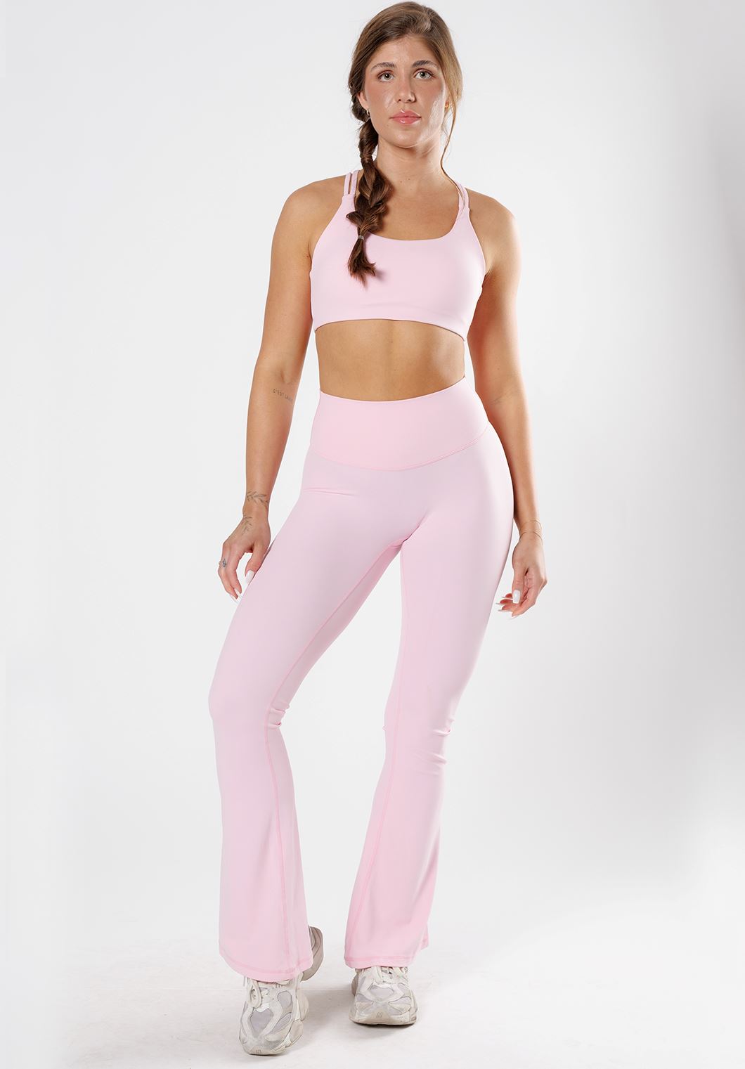 RecStretch Original Sculptseam® Plus Essential Flare Legging 34" Pink Opal Leggings/Joggers Paragon Fitwear 