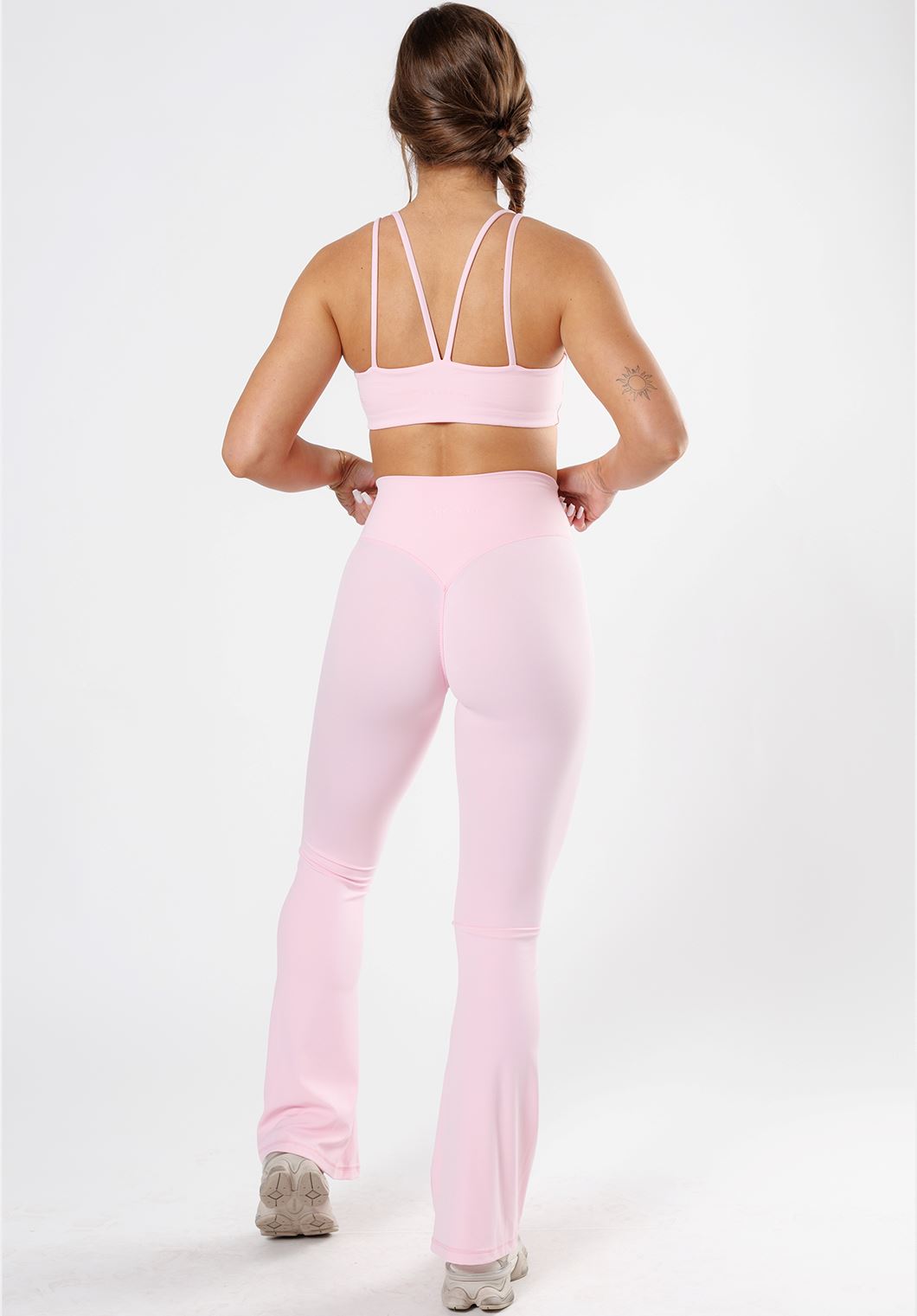 RecStretch Original Sculptseam® Plus Essential Flare Legging 34" Pink Opal Leggings/Joggers Paragon Fitwear 