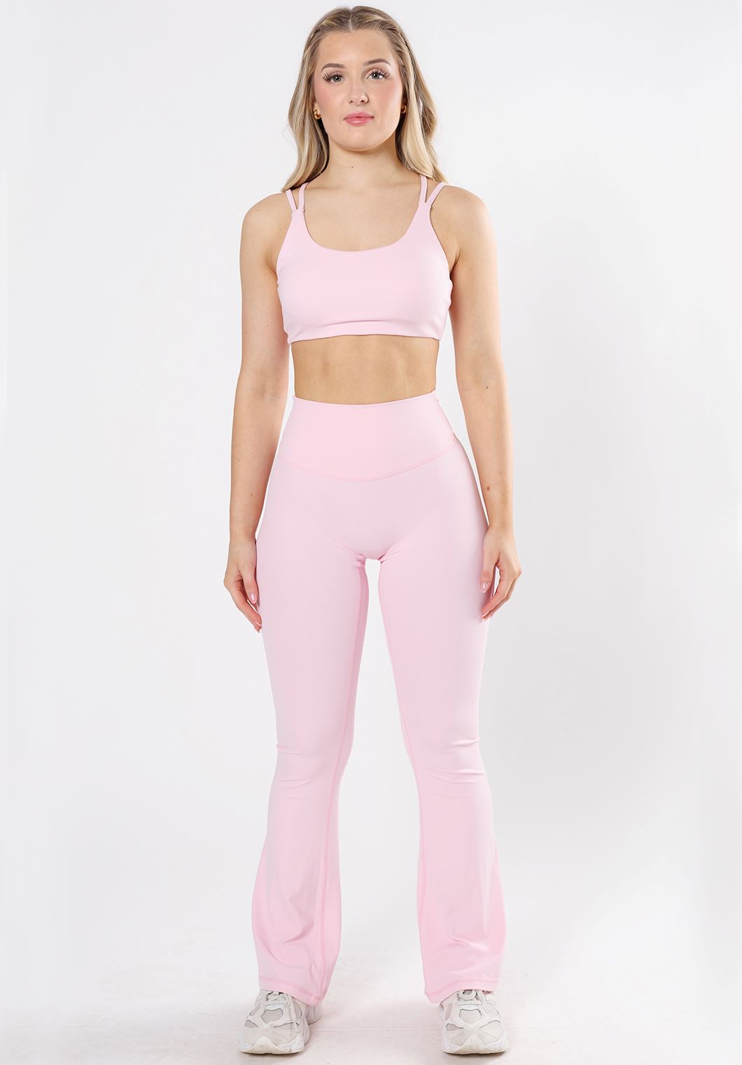 RecStretch™ Original Sculptseam® Plus Essential Flare Legging 31" Pink Opal Leggings/Joggers Paragon Fitwear 