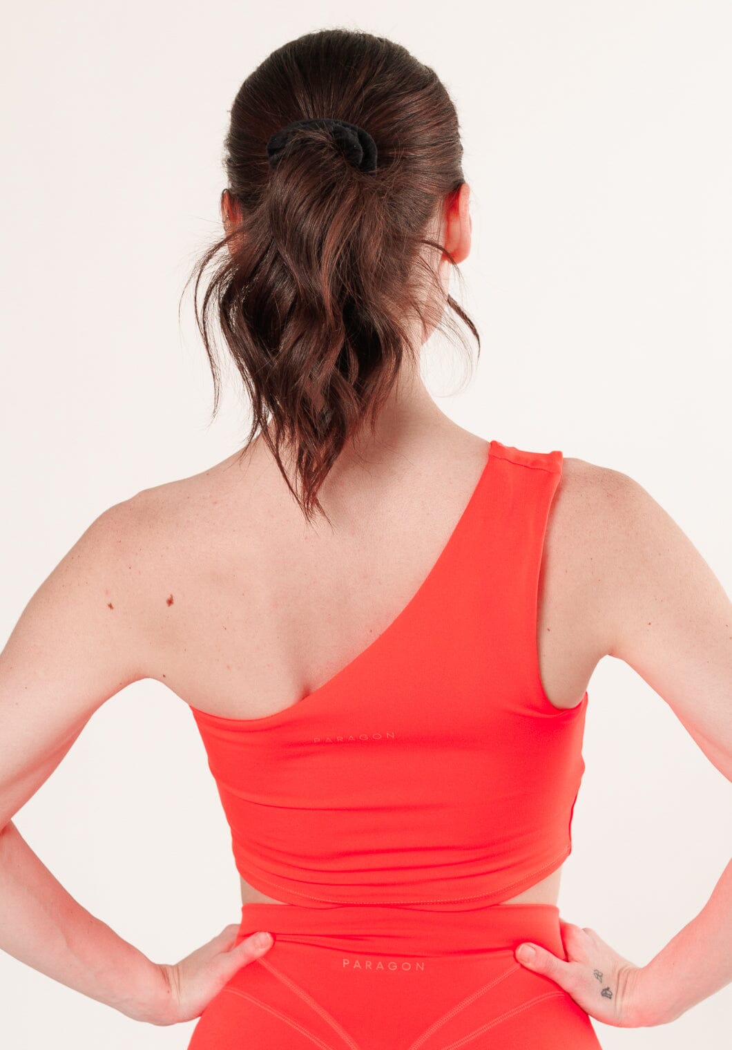 Reluna™ Single Shoulder Brami Hibiscus Sports Bras Paragon Fitwear 