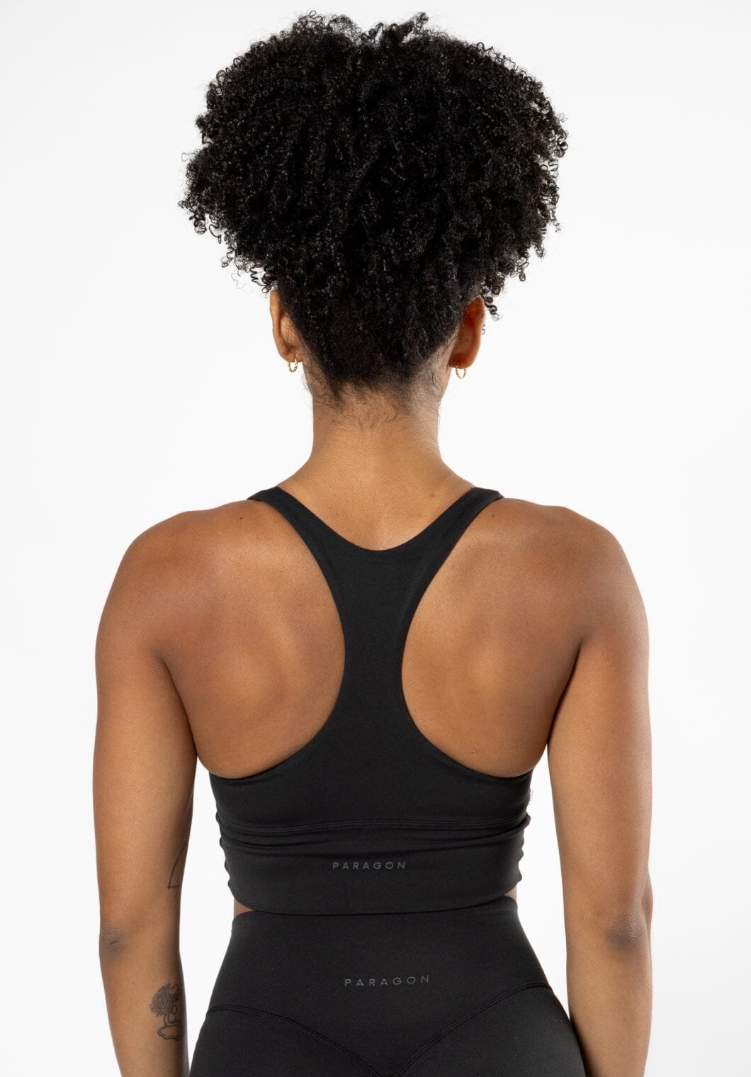 Reluna Ruched Bra Black Sports Bras Paragon Fitwear 