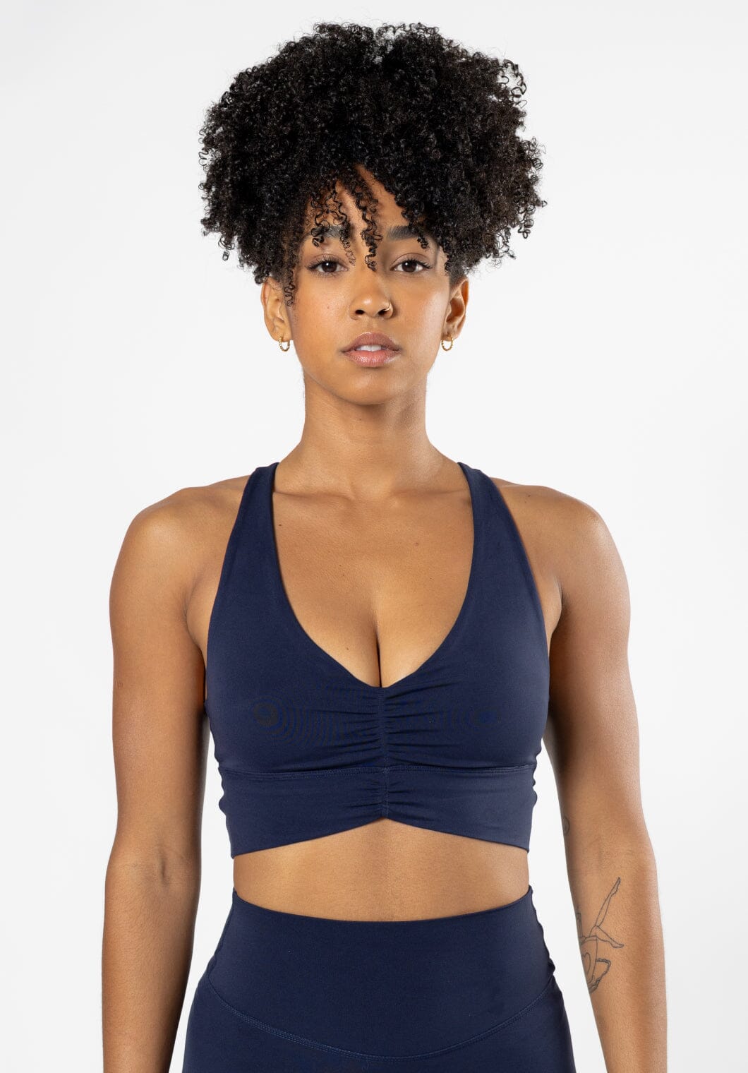 Reluna Ruched Bra Ink Sports Bras Paragon Fitwear 