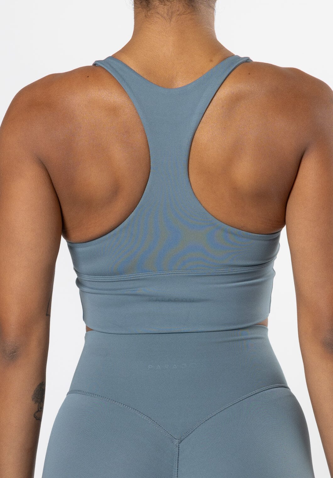 Reluna Ruched Bra Slate Sports Bras Paragon Fitwear 