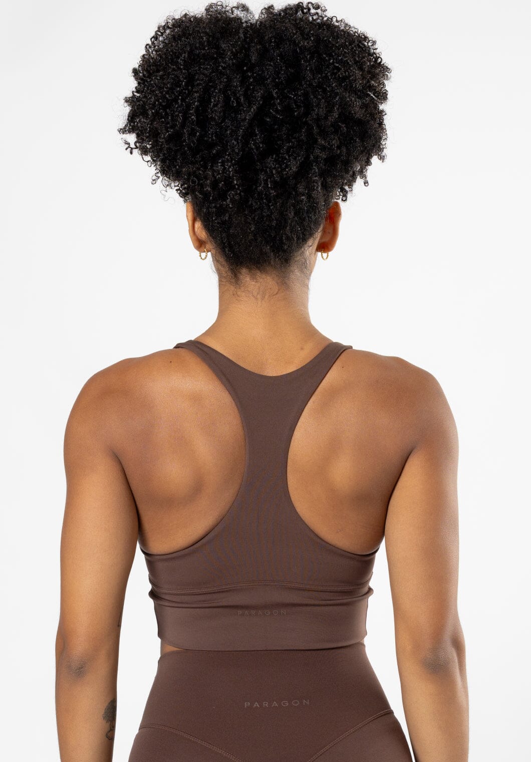Reluna Ruched Bra Walnut Sports Bras Paragon Fitwear 