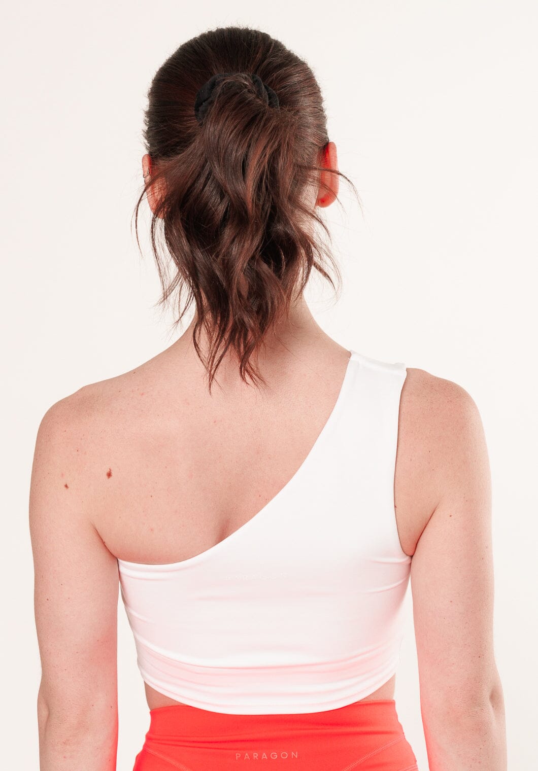 Reluna™ Single Shoulder Brami White Sports Bras Paragon Fitwear 